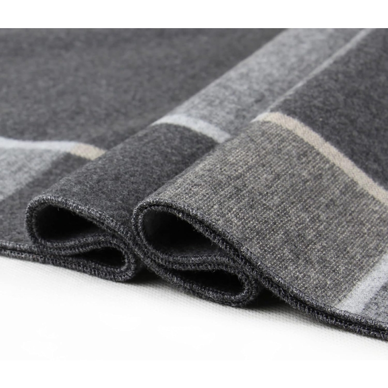 2 Packs Cashmere Feel Men Scarf for Winter, Lattice Grid Plaid Stripe Argyle Windowpane Designs Selection Husband Father Gift - Image 4